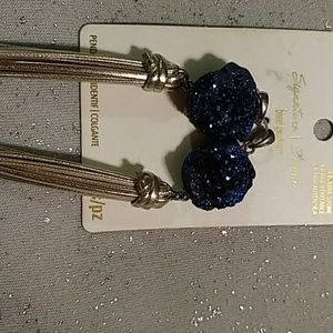 BEAUTIFUL BLUE LAPIZ LAZULI CRYSTAL PENDANT